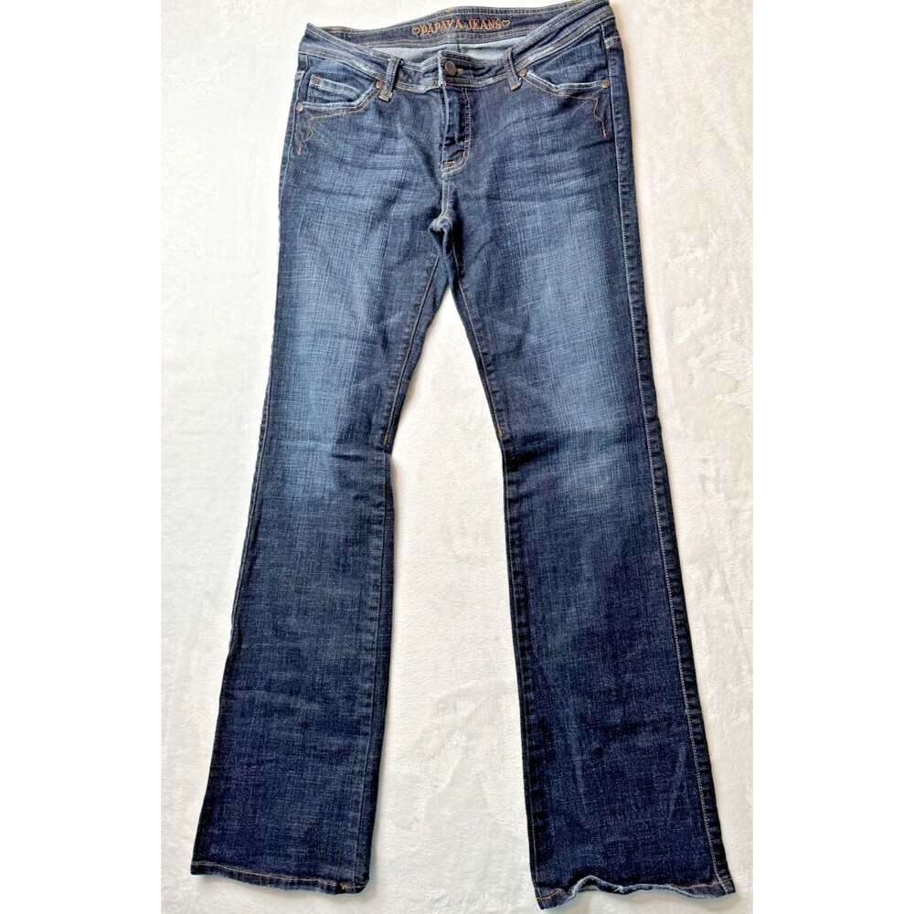 Papaya Size 13 Womens Jeans Bootcut Dark Wash Mid Rise Stretch